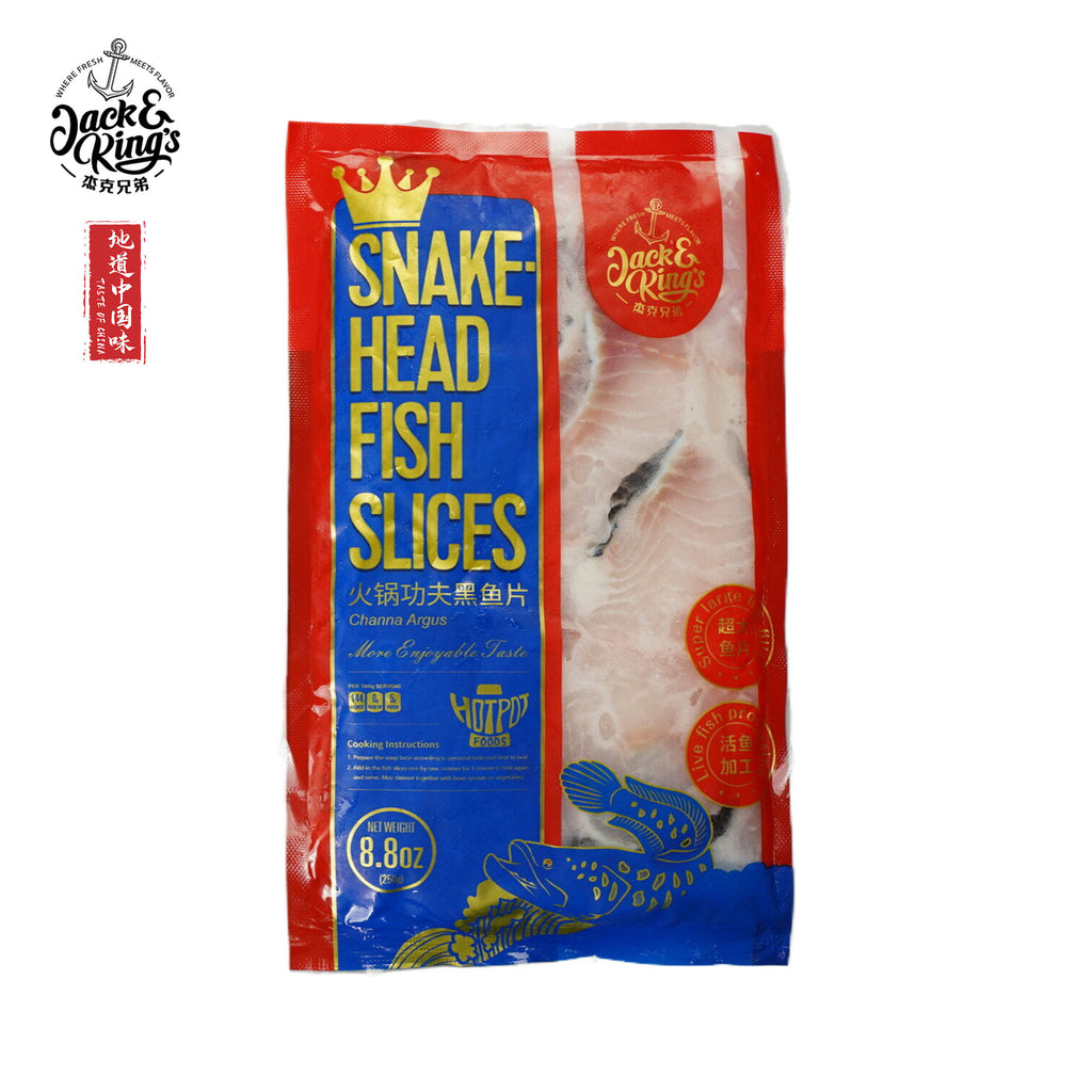 Snakehead Fish Slices 40x250g VP JNK - Jack & King's