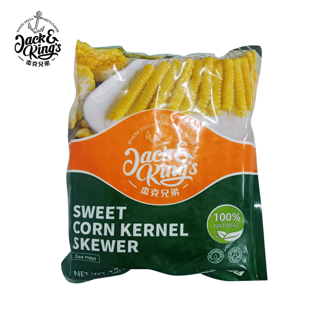 Frozen Corn Kernel Skewer 10",50skewer/bag - Jack & King's