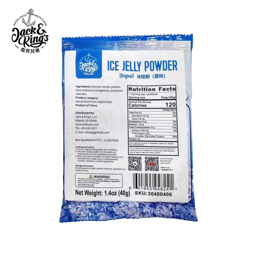 Ice Jelly Powder(original) 40g*100/ctn JNK - Jack & King's