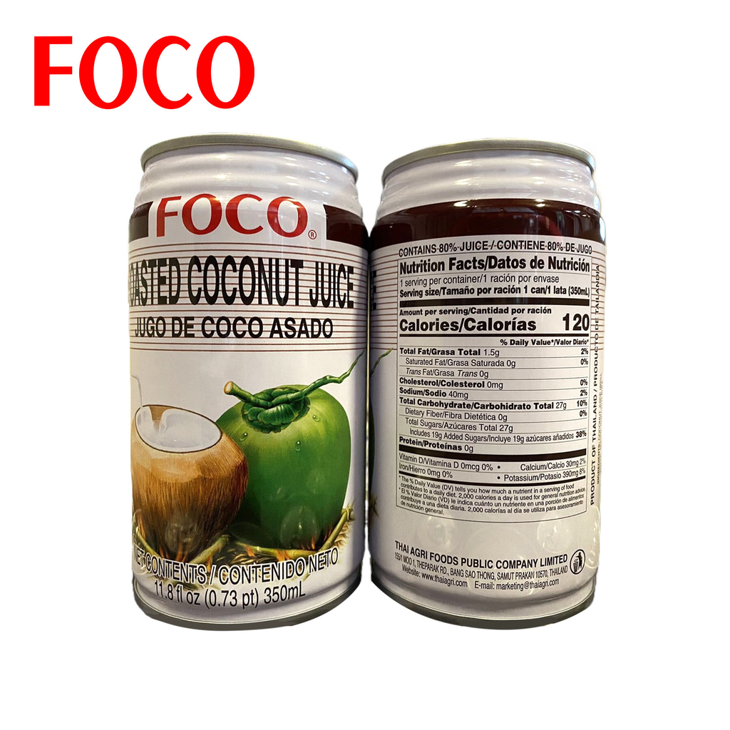 Canned Coconut Juice W/MEAT(Roasted)24TN*350ML - Jack & King's